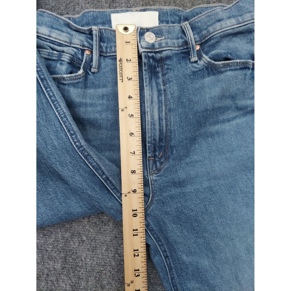 Mother Superior Jeans Womens 29 Blue Dazzler Flood Sweet Petals Medium Wash - Picture 9 of 14